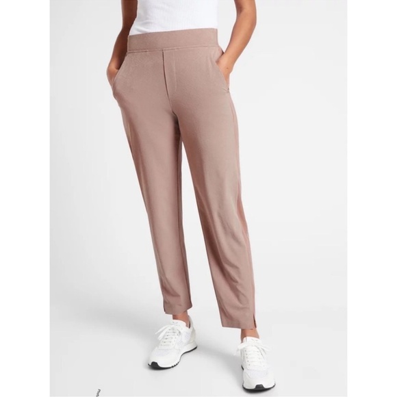 Athleta Pants - ATHLETA Brooklyn ankle pant brown mauve size 4
